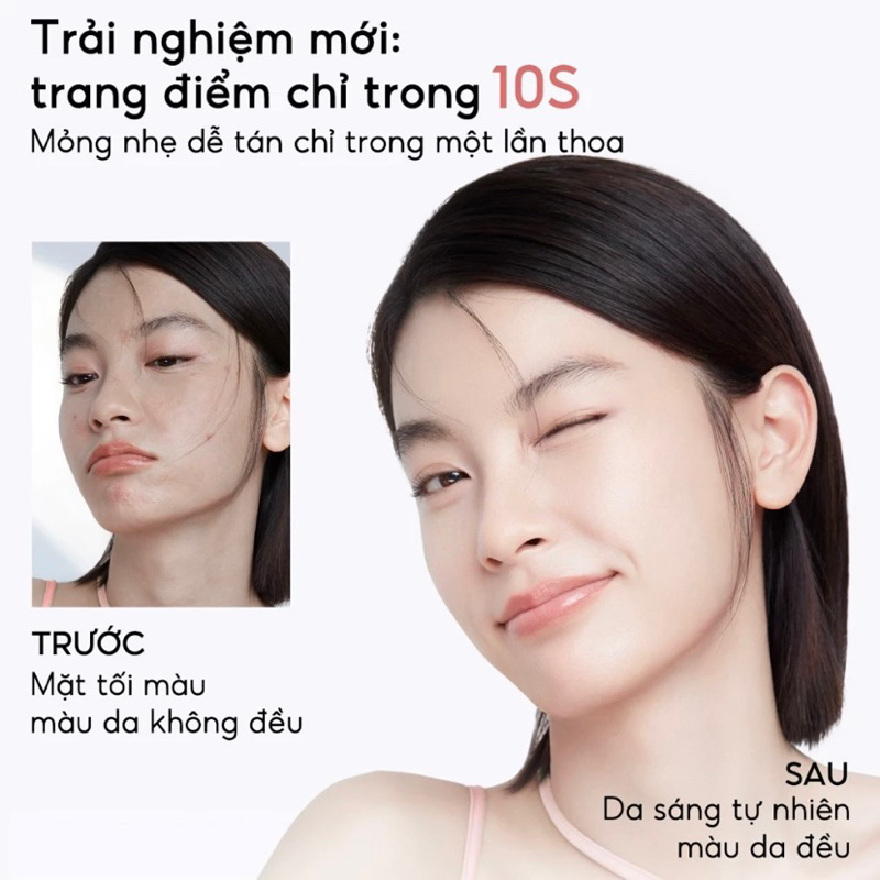 Kem Nâng Tông Da Carslan Kem Lười Makeup Dưỡng Ẩm Che Khuyết Điểm 5g