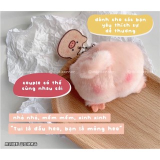 Móc khoá đầu heo siêu dễ thương