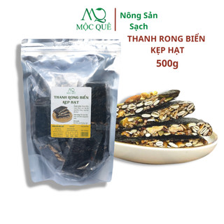Rong biển kẹp hạt dinh dưỡng Mộc Quê 500g thơm ngon, phù hợp ăn kiêng, healthy