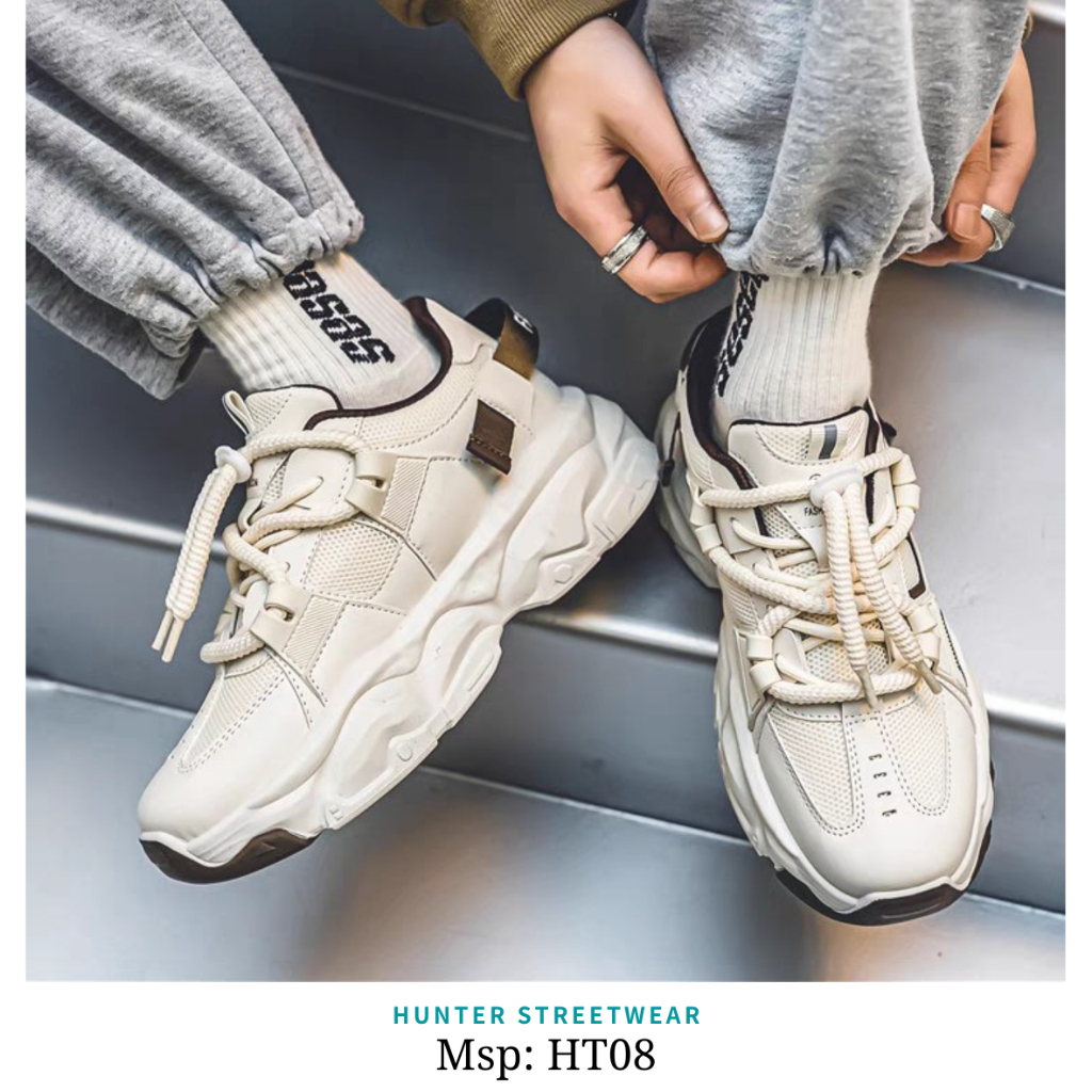 Giày nam 2023 Form CHUNKY - MẠNH MẼ, PHÁ CÁCH - Màu Nâu Choco - Tăng chiều cao 5cm++