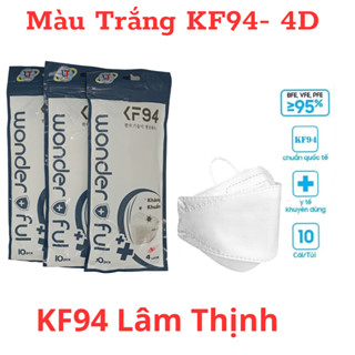 Khẩu Trang KF94 4D Lâm Thịnh Combo 50 cái