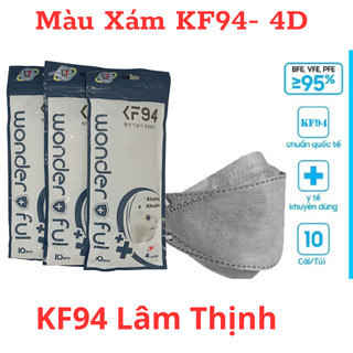 Khẩu Trang KF94 4D Lâm Thịnh (Combo 50 cái)