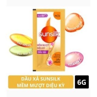 Dầu xả Sunsilk mềm mượt diệu kì dây 10 gói x 6g