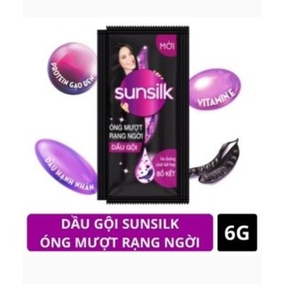 Dầu gội Sunsilk óng mượt rạng ngời dây 10 gói x 6g