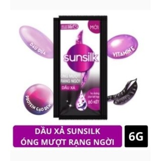 Dầu xả Sunsilk Óng mượt rạng ngời dây 10 gói x 6g