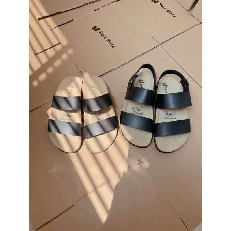 Sandal Đế Trấu Hai Quai Unisex Solemate