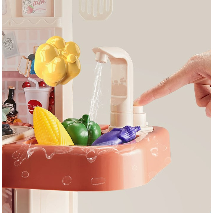 Bộ đồ chơi nhà bếp cỡ lớn cao 95cm nhựa  ABS cao cấp - Đồ chơi nhập vai đầu bếp nấu ăn giáo dục trẻ em bé trai bé gái A1