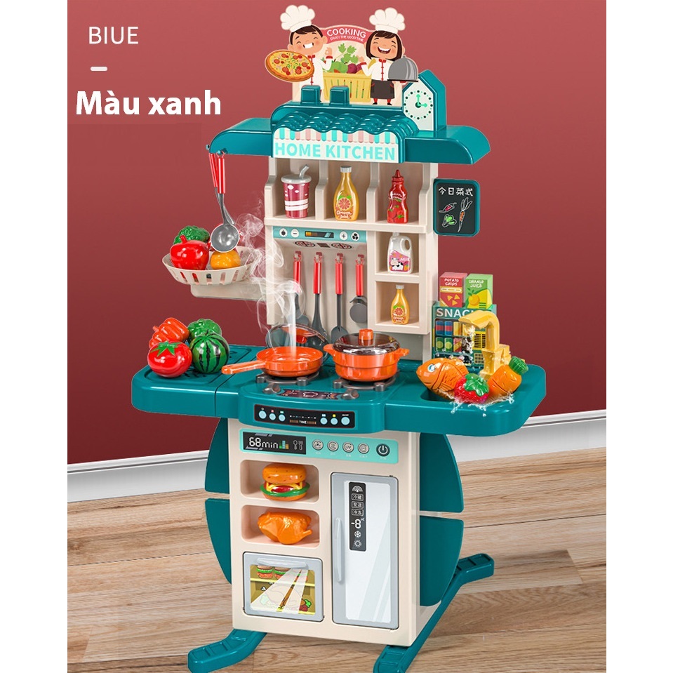 Bộ đồ chơi nhà bếp cỡ lớn cao 95cm nhựa  ABS cao cấp - Đồ chơi nhập vai đầu bếp nấu ăn giáo dục trẻ em bé trai bé gái A1