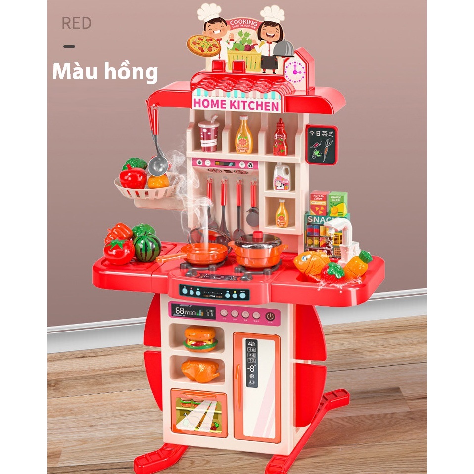 Bộ đồ chơi nhà bếp cỡ lớn cao 95cm nhựa  ABS cao cấp - Đồ chơi nhập vai đầu bếp nấu ăn giáo dục trẻ em bé trai bé gái A1