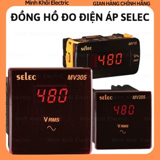 Đồng hồ đo điện áp Selec MV305,MV205,MV15, đồng hồ tủ điện Selec,đồng hồ volt hiển thị số, đồng hồ vôn đo điện áp,đồng