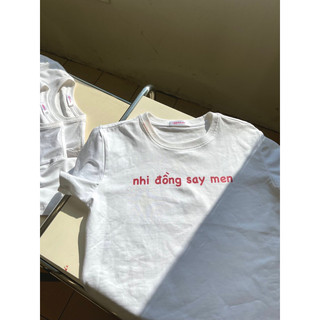 Áo babytee NHI ĐỒNG SAY MEN by xoxoxiao