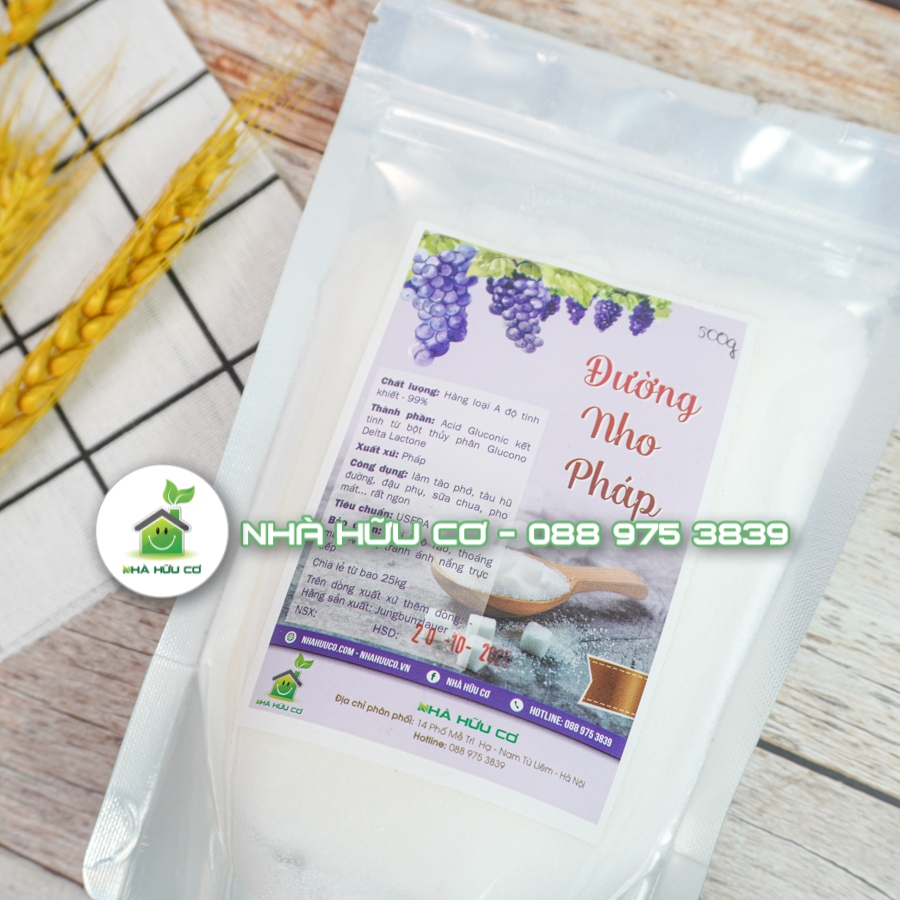 Đường nho Pháp làm tào phớ, đậu hũ non ... - 100gr/200g/500g - Date: 5/2024 - Shanti