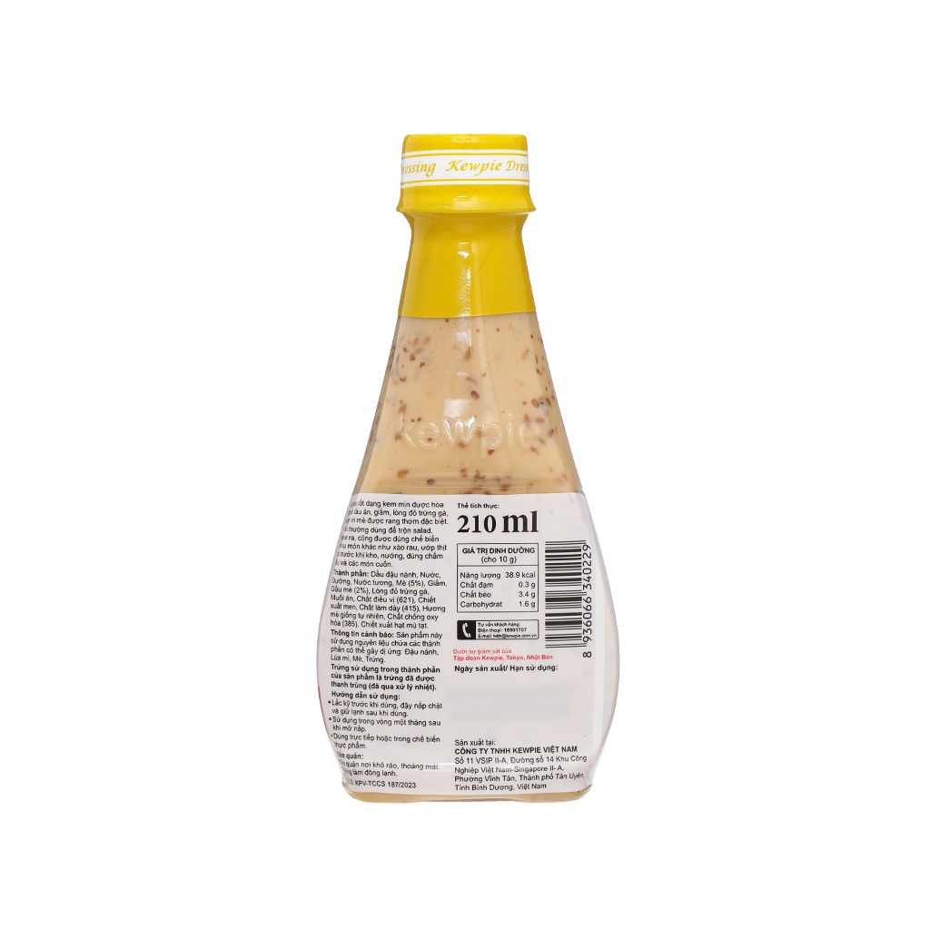 Nước xốt salad mè rang Kewpie chai 210ml [HN giao hàng hỏa tốc] - Ảnh 3