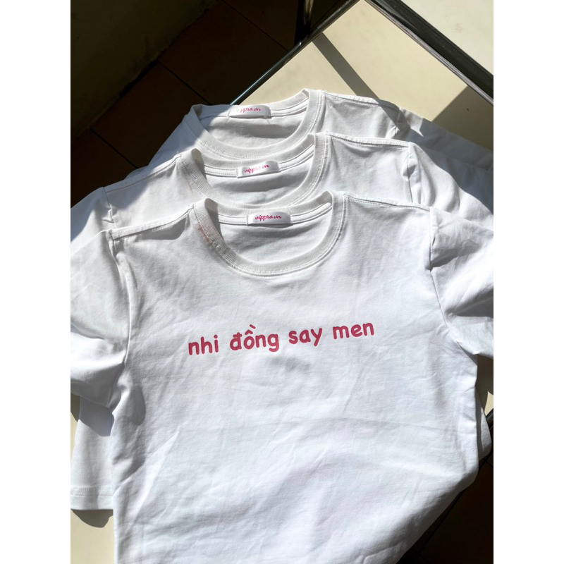 Áo babytee NHI ĐỒNG SAY MEN by xoxoxiao