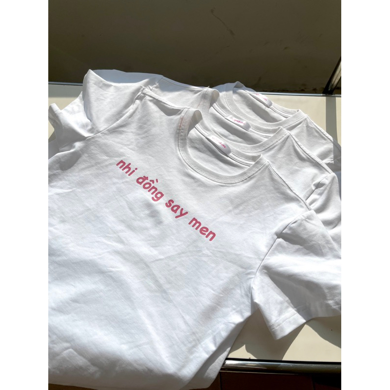 Áo babytee NHI ĐỒNG SAY MEN by xoxoxiao