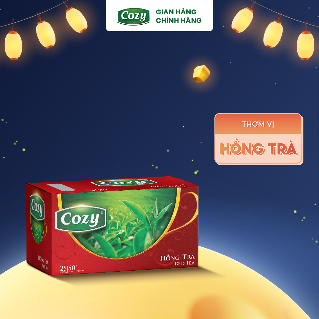 Hồng Trà Túi Lọc Cozy (25 túi lọc x 2g)