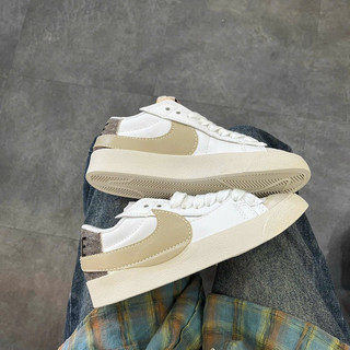 Tho store_giày sneaker blazer low 77 jumbo white olive giày blz jumbo trắng nâu mới nam nữ