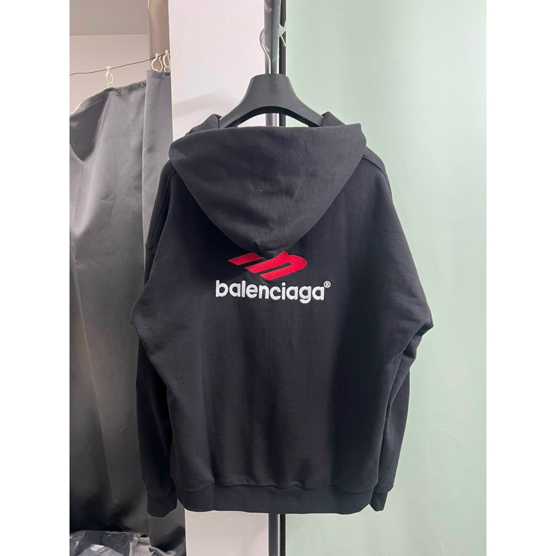 Áo Hoodie - Balenciaga - BLCG oversize thêu logo newFW2023