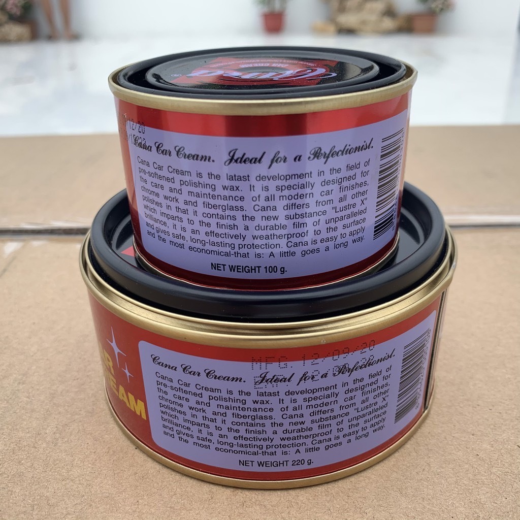 Cana đánh bóng ô tô xe máy, kem đánh bóng cana xóa trầy xước sơn ô tô xe máy,xi đánh bóng cana,sáp cana lau bi,hộp cana