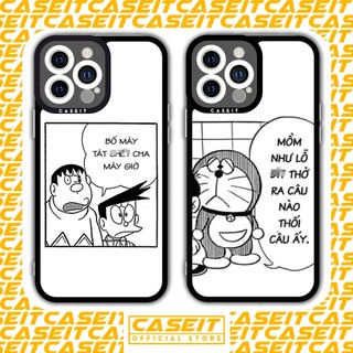 Ốp lưng iphone cạnh vuông Caseit Doraemon meme chaien xeko manga anime 8/8plus/x/xs/11/12/13/14/pro/max/plus/promax