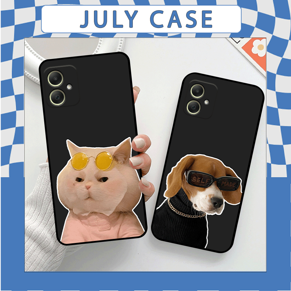 Ốp Điện Thoại Samsung Galaxy A05 , A05s In hình chó mèo bựa ngỗ nghĩnh dễ thương
