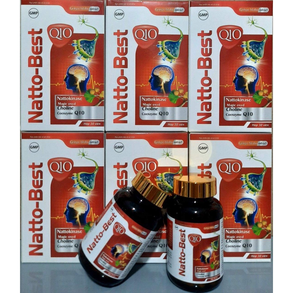 Natto-Best Q10 hổ trợ hoạt huyết, tăng cường tuần hoàn não, giúp giảm hình thành cục máu đông