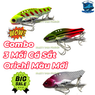 Combo 3 mồi cá sắt Orichi màu sơn mới , mồi lure cá lóc chẽm sơn theo công nghệ Nhật