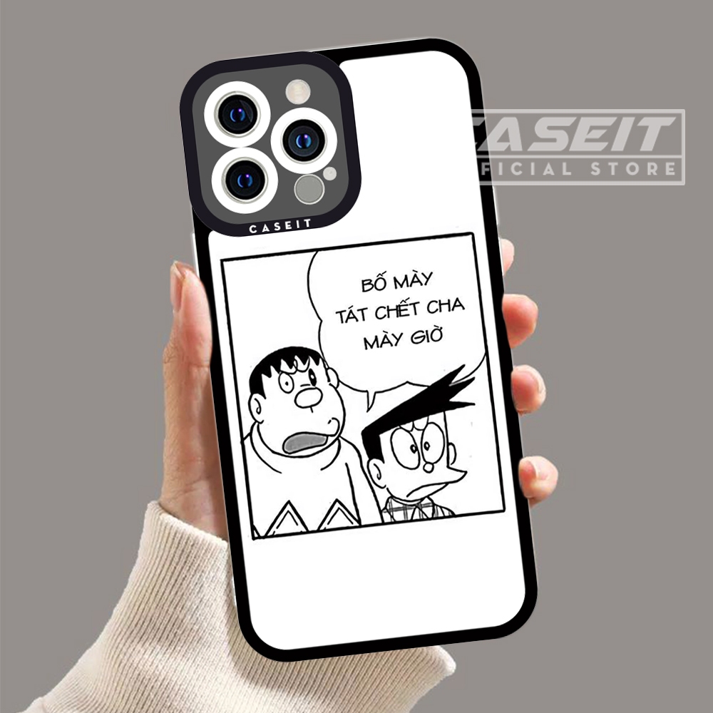 Ốp lưng iphone cạnh vuông Caseit Doraemon meme chaien xeko manga anime 8/8plus/x/xs/11/12/13/14/pro/max/plus/promax