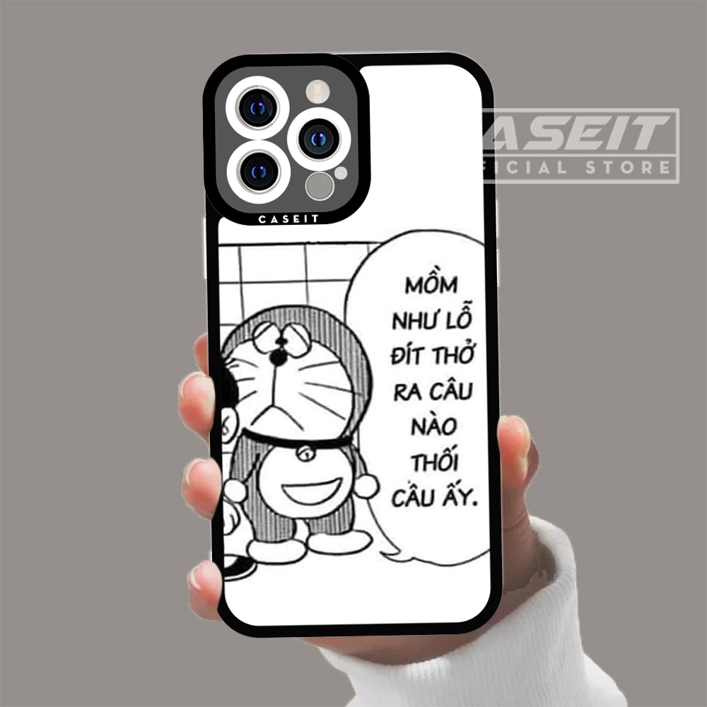 Ốp lưng iphone cạnh vuông Caseit Doraemon meme chaien xeko manga anime 8/8plus/x/xs/11/12/13/14/pro/max/plus/promax