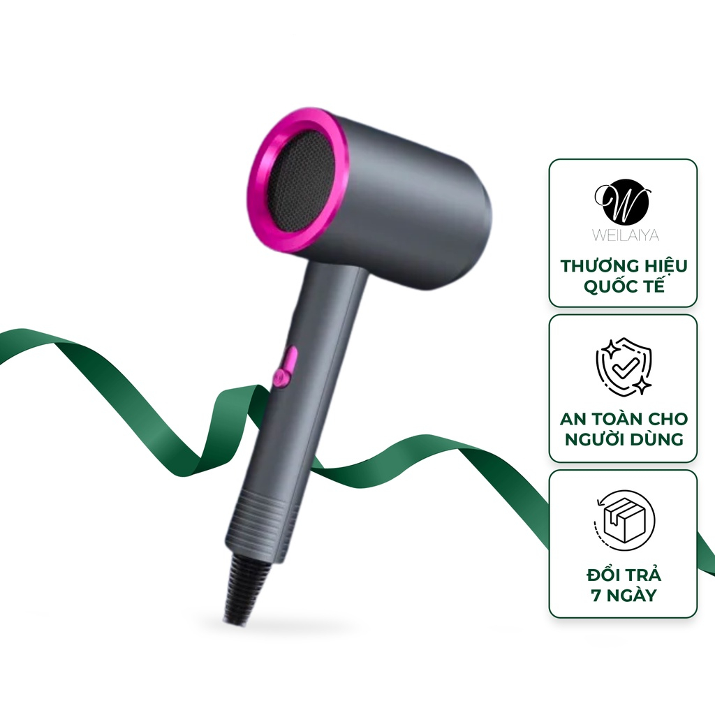 Máy Sấy Tóc W-Hair 1800W Hàng Cao Cấp, Chuẩn Salon 2 Chế Độ Gió