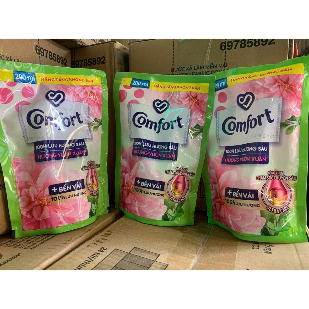 Nước xả Comfort hương vườn xuân 200ml- Hàng Tặng