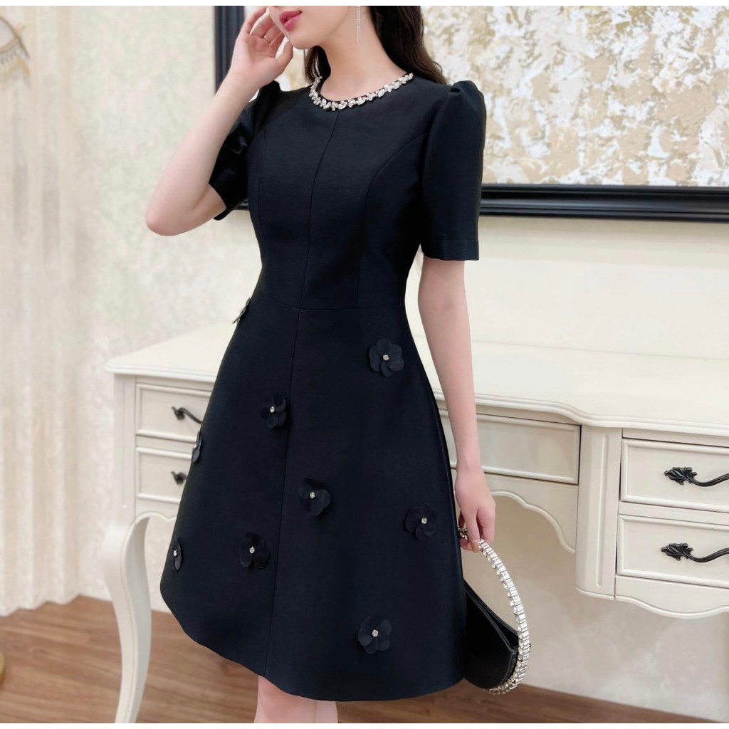 Váy cổ đính đá bigsize  VSHIRT