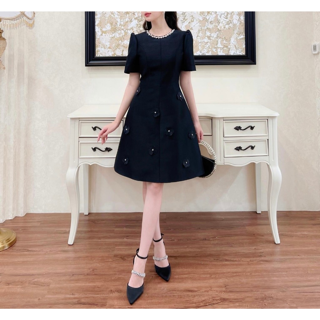 Váy cổ đính đá bigsize  VSHIRT