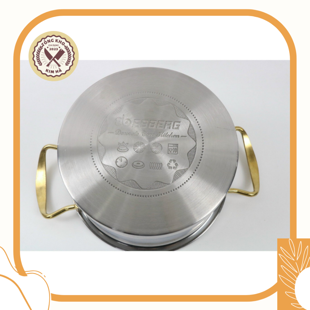 Bộ nồi inox 3 Lớp Eloebberg EB-8003 Germany sỉ ib