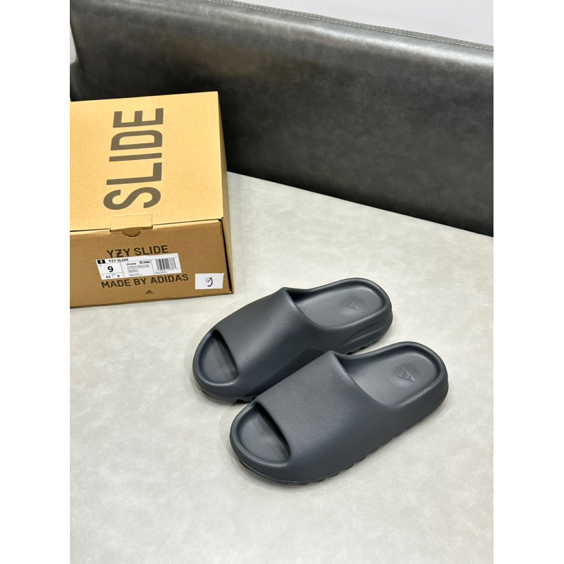 Dép Slide Yz vân nhám Slate Grey