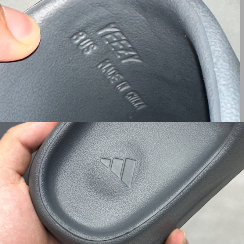 Dép Slide Yz vân nhám Slate Grey