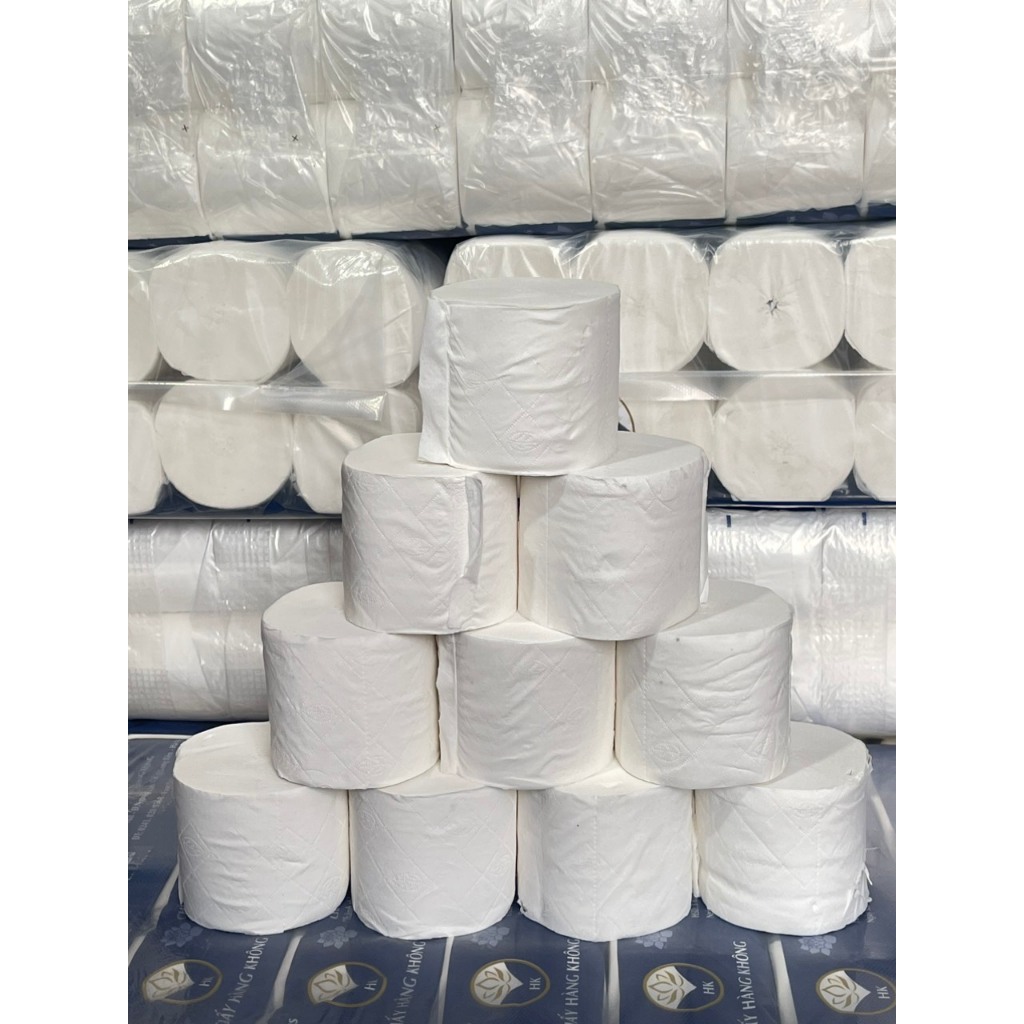 Bịch 10 Cuộn Giấy Vệ Sinh Không Lõi, Loại Dày 4 Lớp Siêu Dai Siêu Mịn