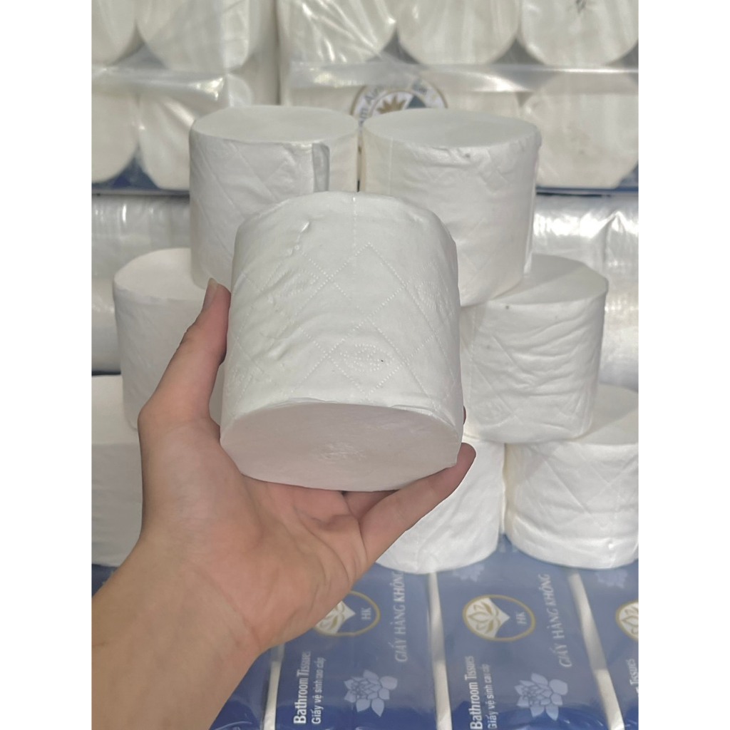 Bịch 10 Cuộn Giấy Vệ Sinh Không Lõi, Loại Dày 4 Lớp Siêu Dai Siêu Mịn