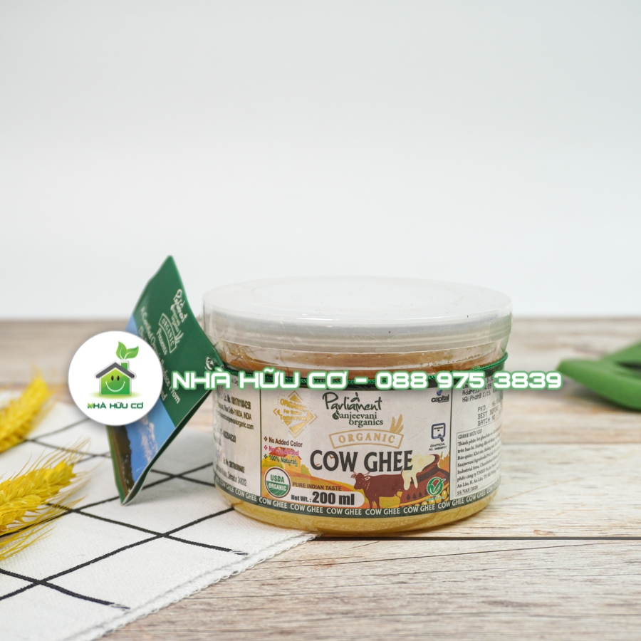 Bơ ghee hữu cơ PARLIAMENT 200ml/500ml - Date: 25/5/2024 - Shanti