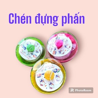 Chén đựng phấn em bé , chén đựng phấn hớt tóc
