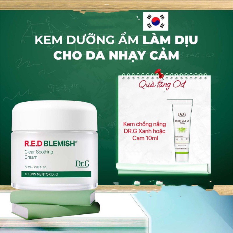 Kem dưỡng Dr.G DrG Red Blemish Clear Soothing Cream 70ml | BigBuy360 - bigbuy360.vn