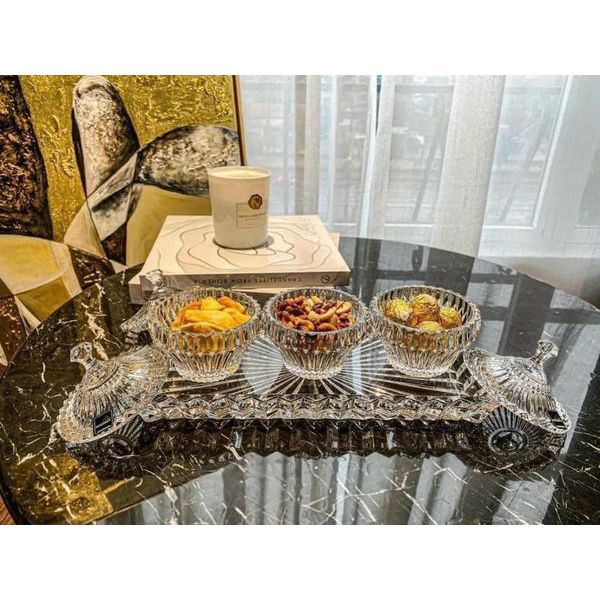 Thố Pha Lê Cao Cấp Rogaska Sang Chảnh CROWN JEWEL Đường Kính 12cm - Cam kết nhập từ Đức