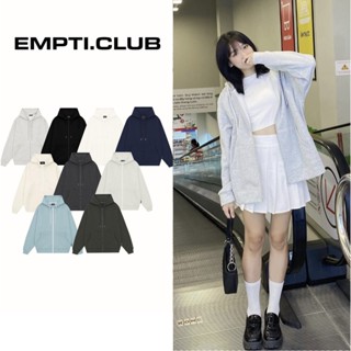 Áo Hoodie Zip EMPTI TRƠN 02 - Áo Khoác Nỉ Dây Kéo Nhiều Màu Form Rộng Unisex