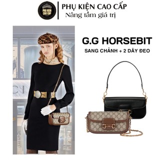 - Túi xách hàng hiệu G-C Horesbit 1955 dáng ngang kèm 2 dây cao cấp