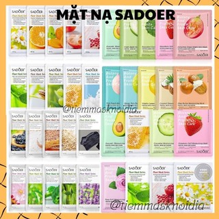 Mặt nạ trái cây Sadoer Nội Địa Trung, dưỡng trắng cấp ẩm mờ thâm bổ sung tinh chất 30g