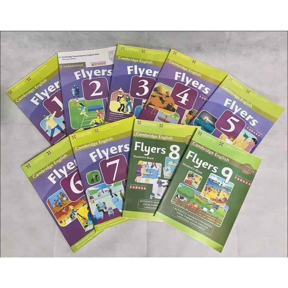 Flyers 9q Cambridge English Flyers 2017 màu đẹp kèm mp3