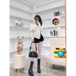 Bốt boot đế cao chloe khoá sườn super 2 màu fullbox