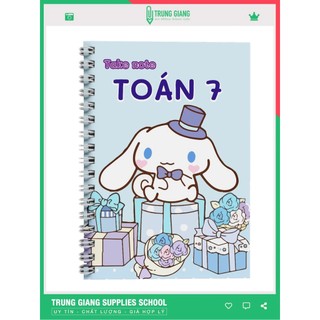 Sổ Takenote Toán 7 sổ tay ghi chép kiến thức toán, sổ giấy trang trí sticker dễ thương, ghi nhớ bài học nhanh