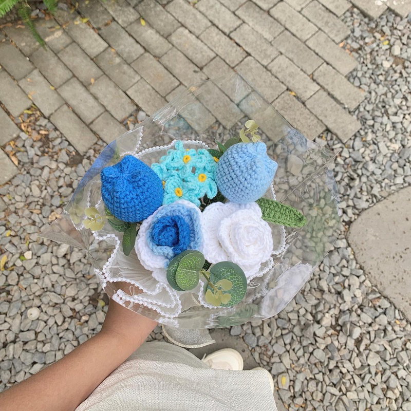 Kẽm Mềm Làm Hoa, Lá Handmade Dài 80cm Màu xanh lá và trắng bạc