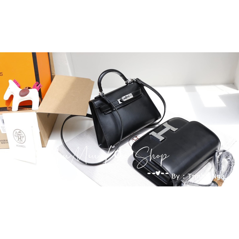 TÚI HM KELLY DA SWIFT KHOÁ BẠC SUPERVIP